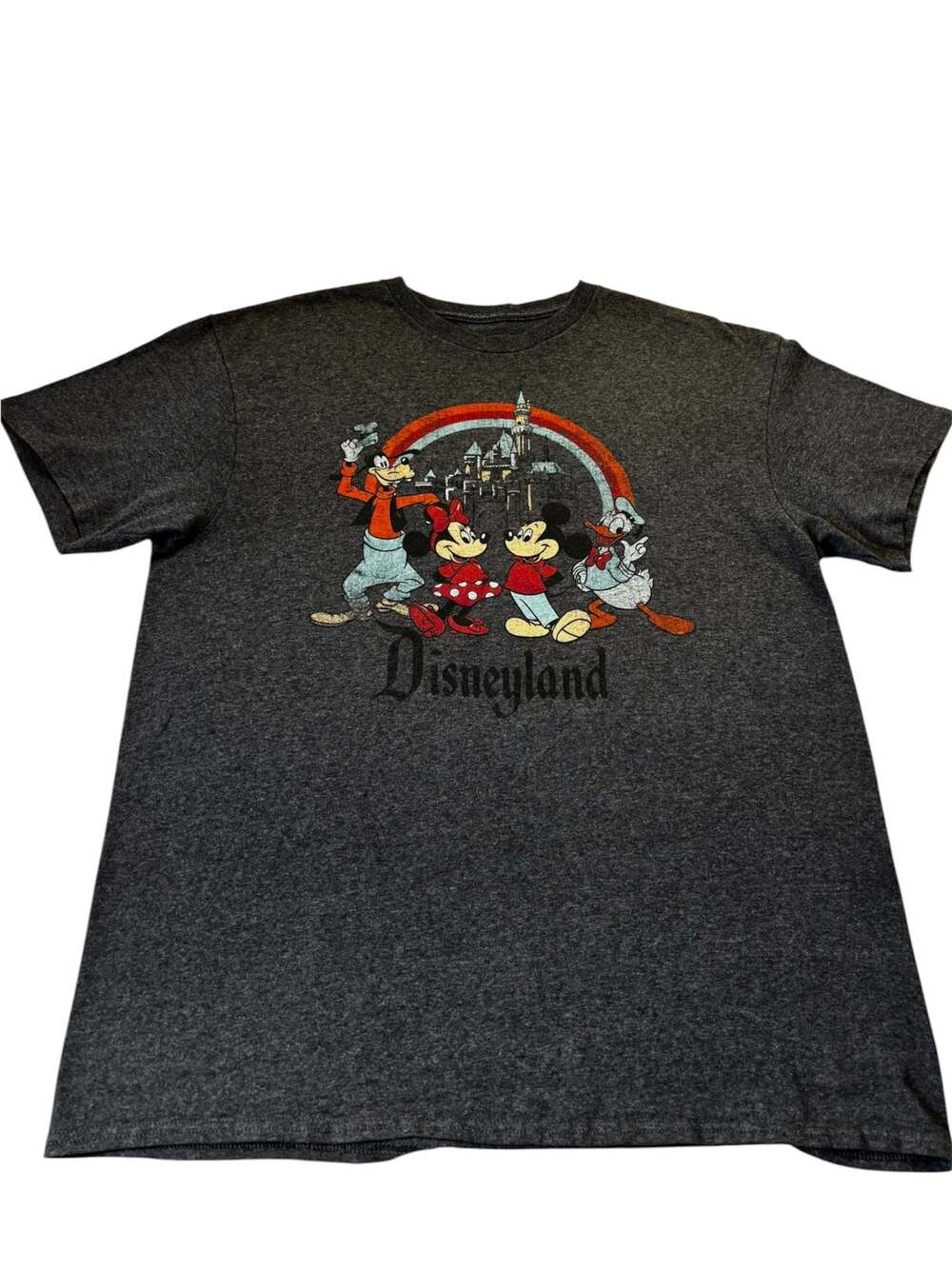 Disney Authentic Original Disneyland Mickey & Friends Castle Graphic T-Shirt